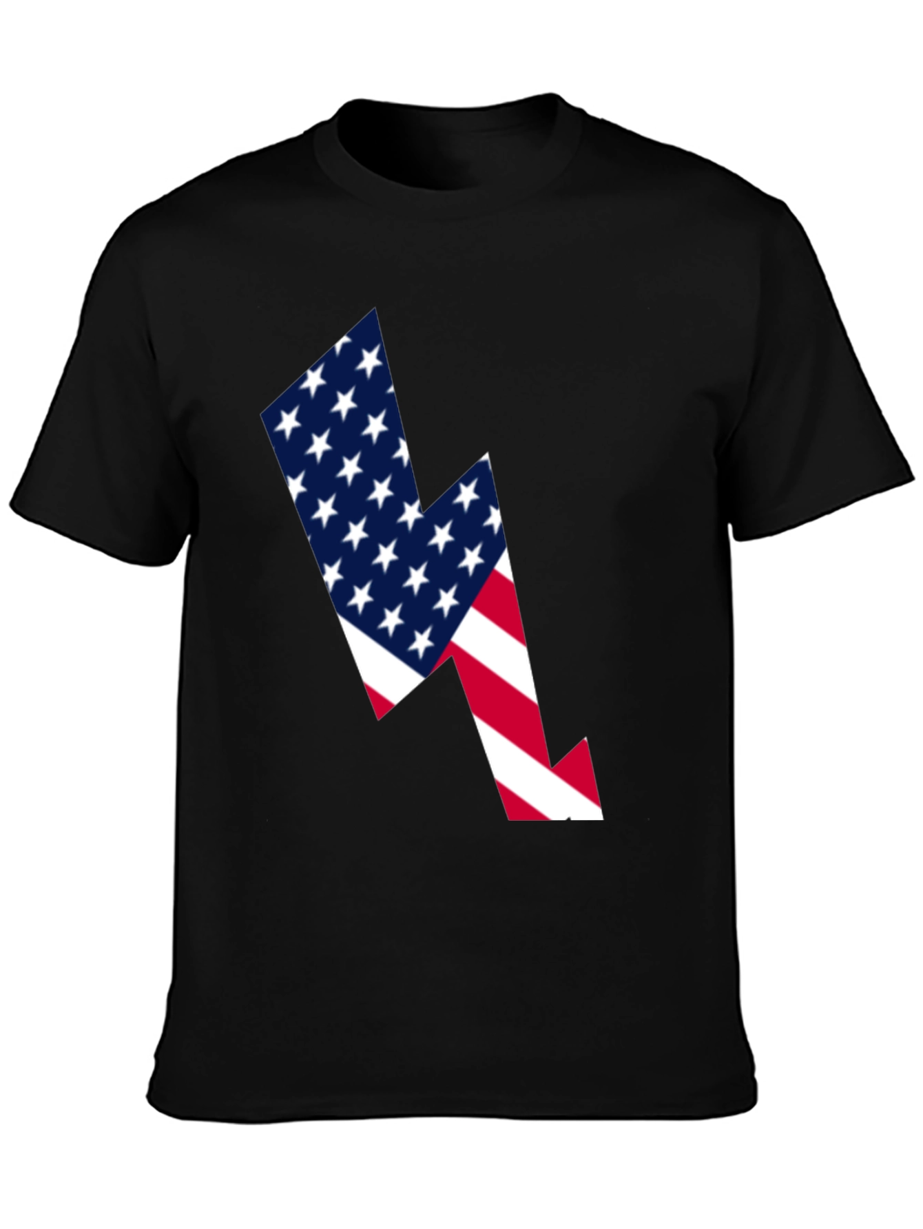 American Flag Lightning Bolt Graphic Tee