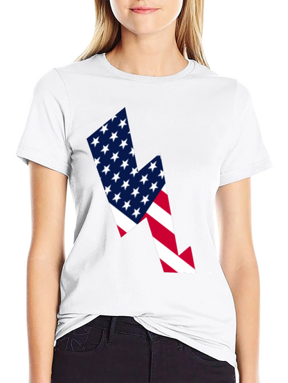 American Flag Lightning Bolt Graphic Tee