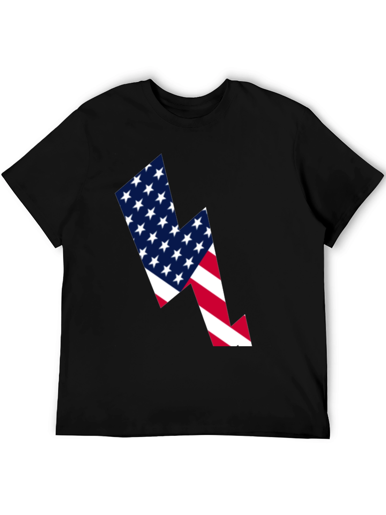 American Flag Lightning Bolt Graphic Tee
