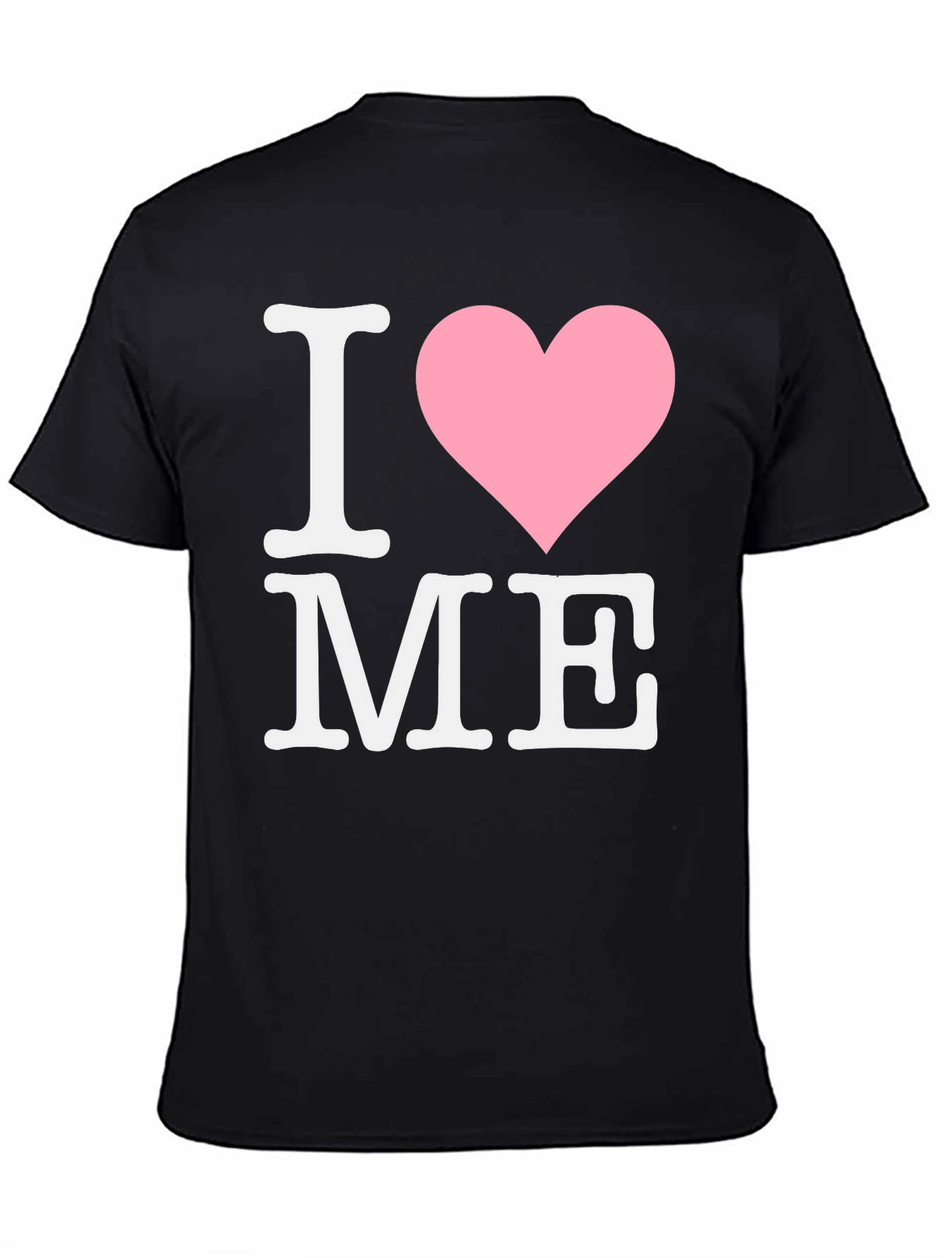 I Love Me Tee - Black Cotton Comfort