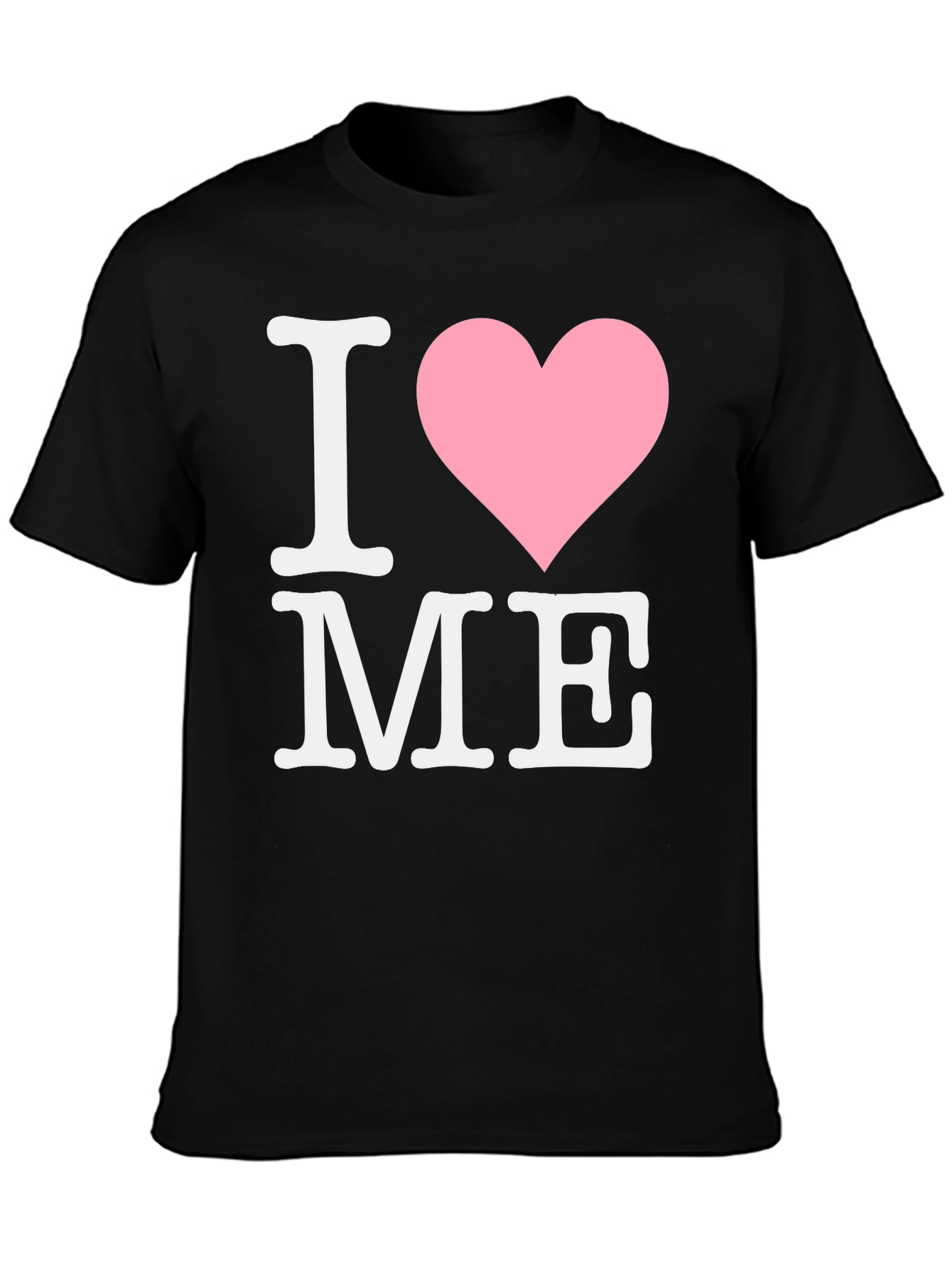 I Love Me Tee - Black Cotton Comfort