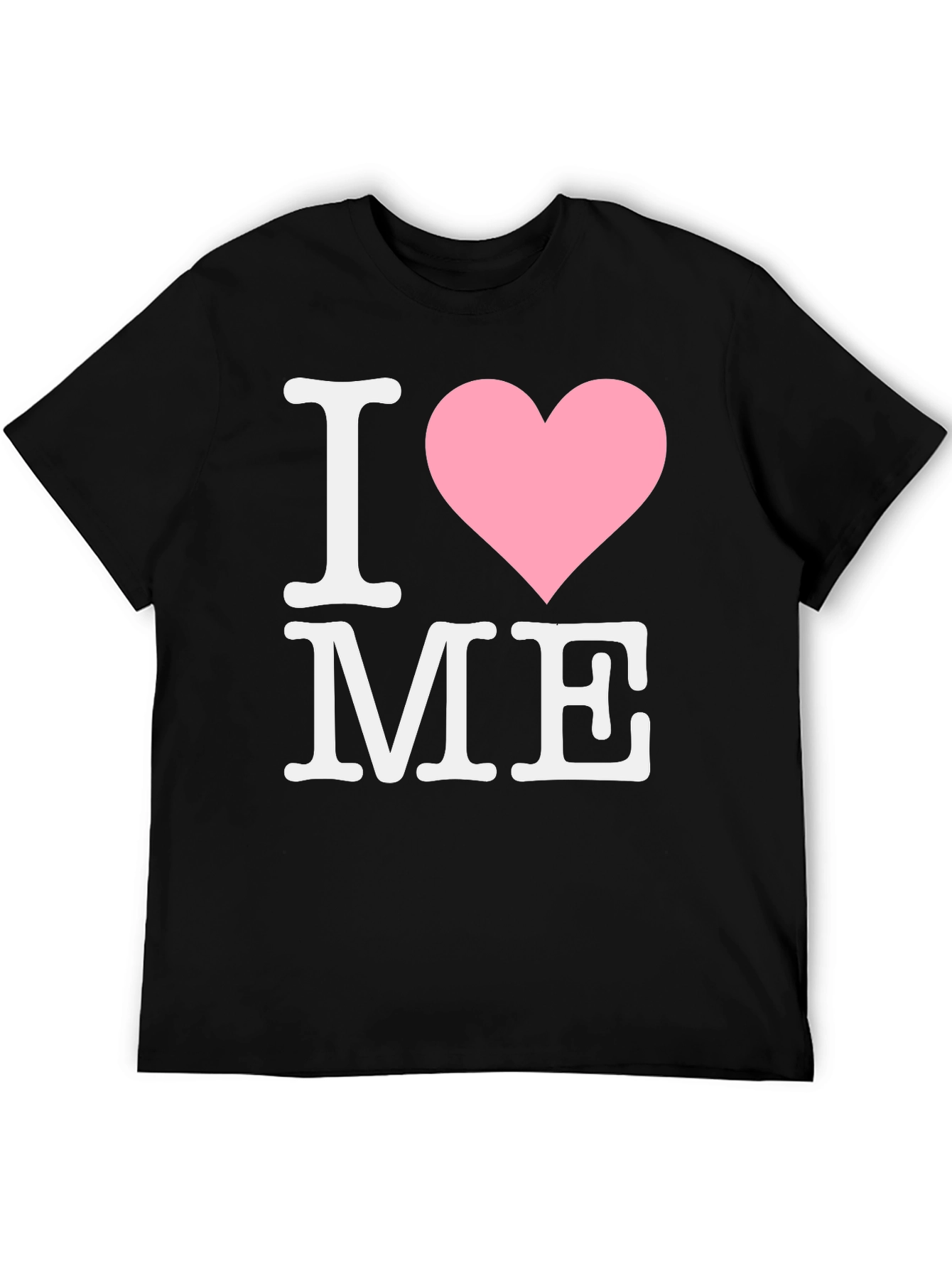 I Love Me Tee - Black Cotton Comfort