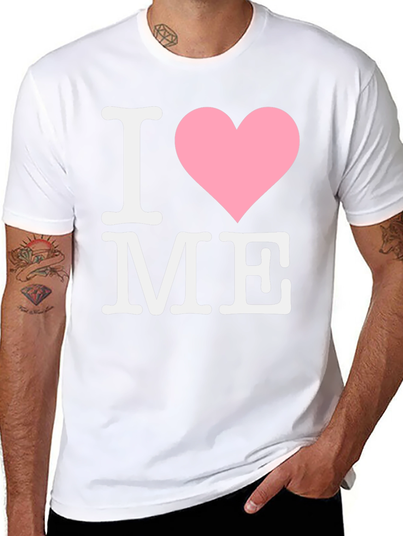 I Love Me Tee - Black Cotton Comfort