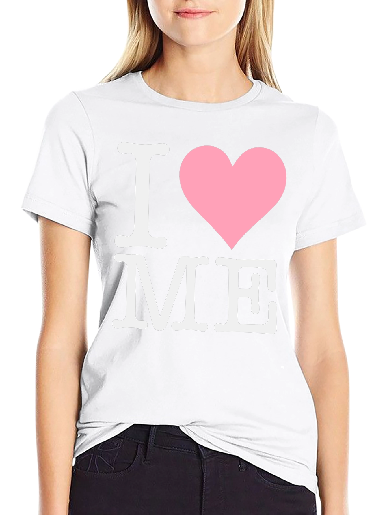 I Love Me Tee - Black Cotton Comfort