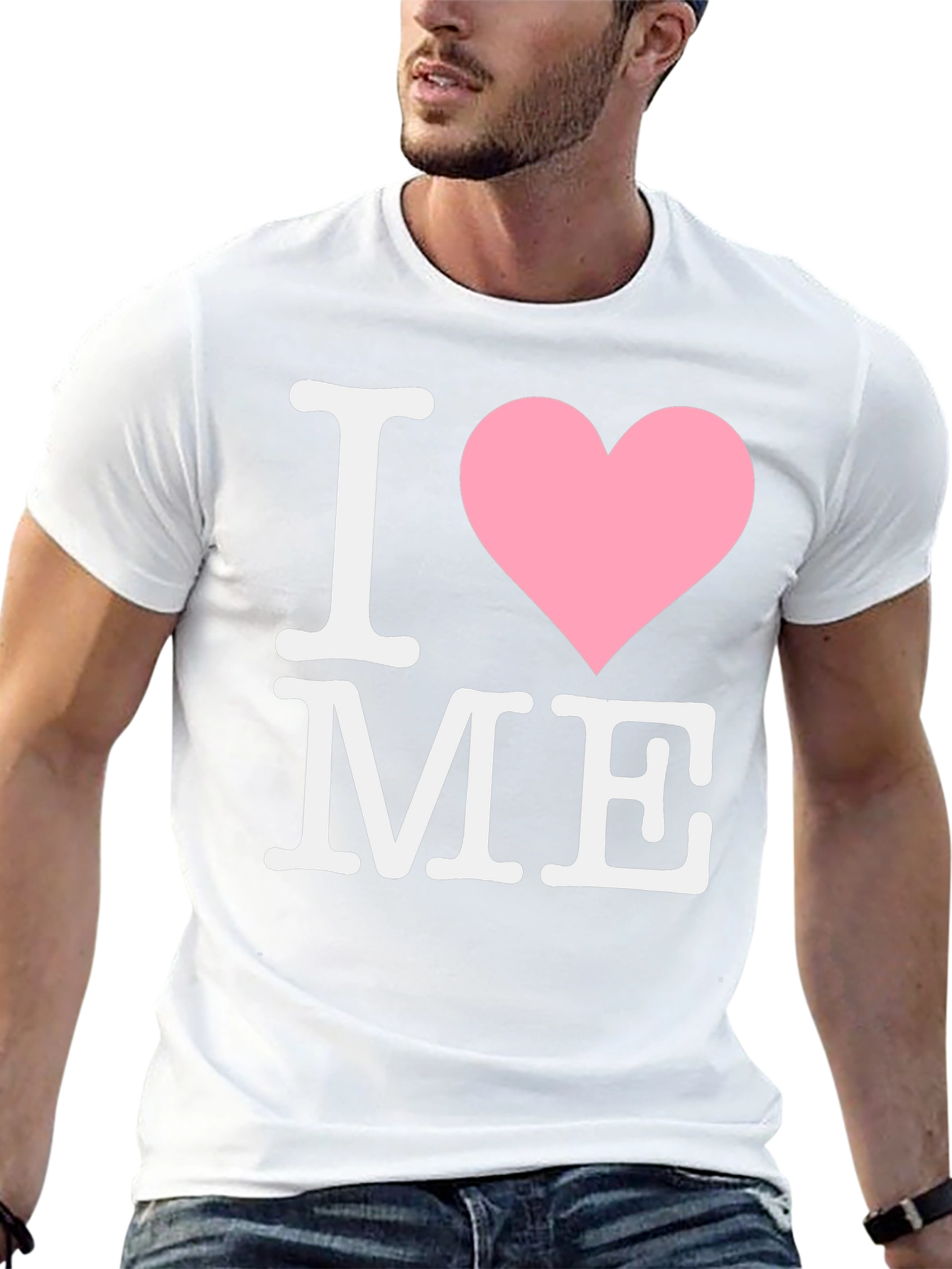 I Love Me Tee - Black Cotton Comfort