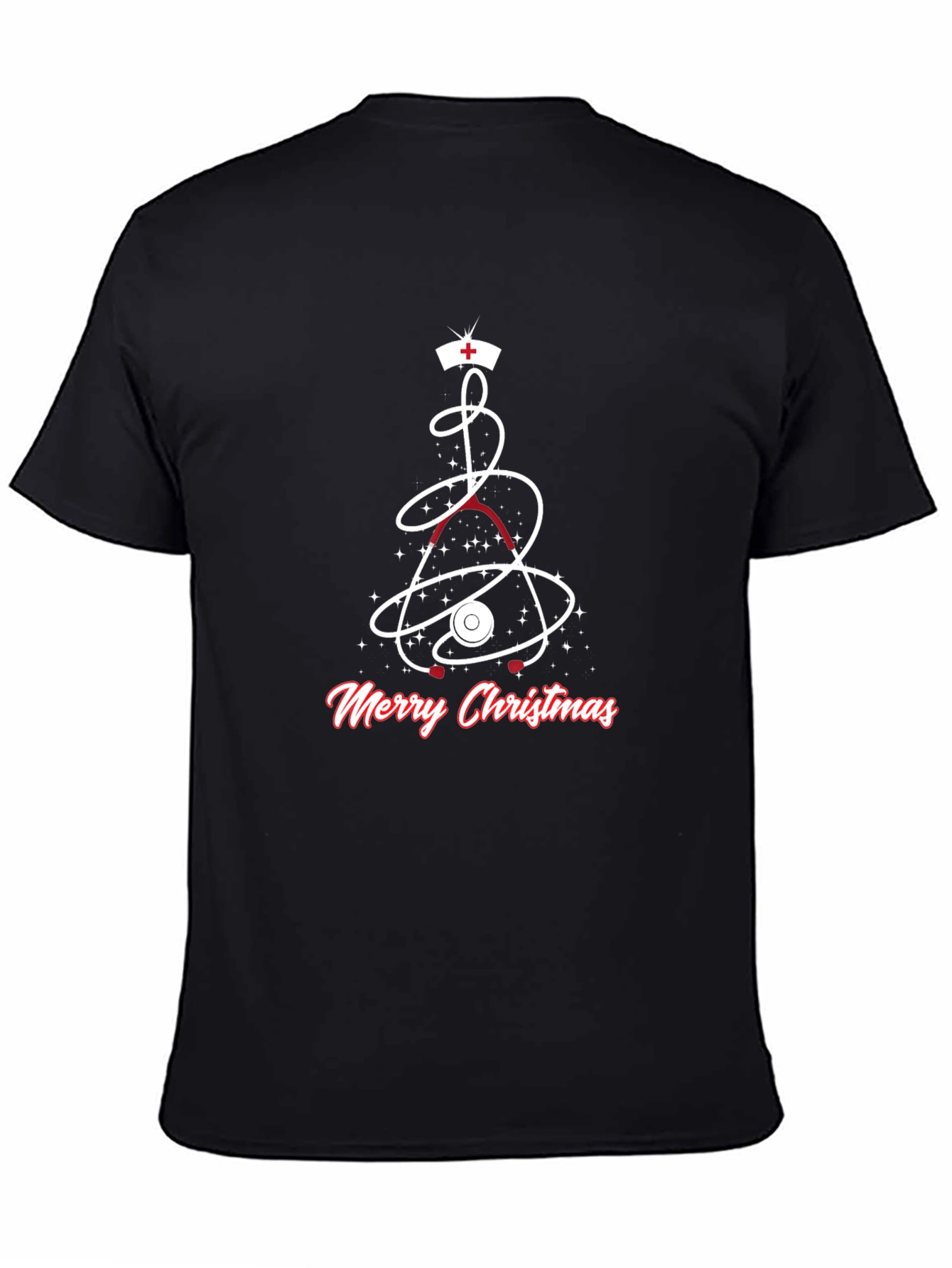 Medical Christmas T-Shirt - Nurse Stethoscope Holiday Tee