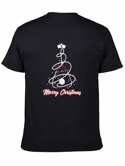 Medical Christmas T-Shirt - Nurse Stethoscope Holiday Tee