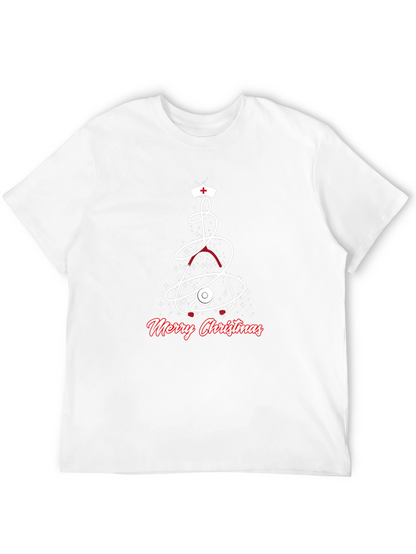 Medical Christmas T-Shirt - Nurse Stethoscope Holiday Tee