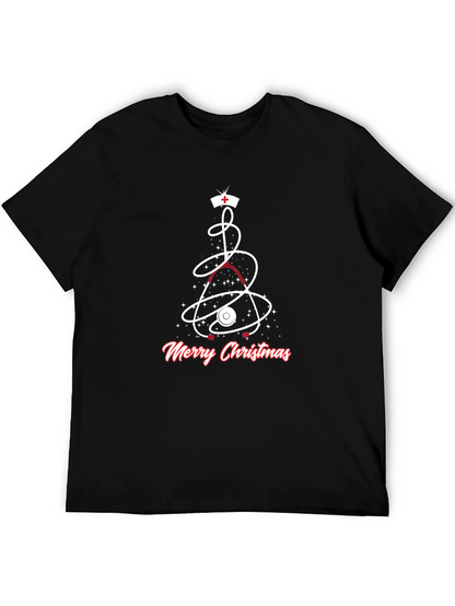 Medical Christmas T-Shirt - Nurse Stethoscope Holiday Tee