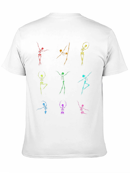 Dancing Skeleton T-Shirt - Black Cotton Tee