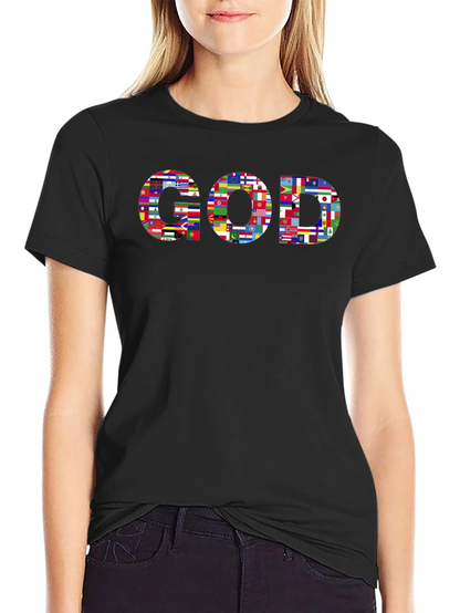 God All Nations Black T-Shirt