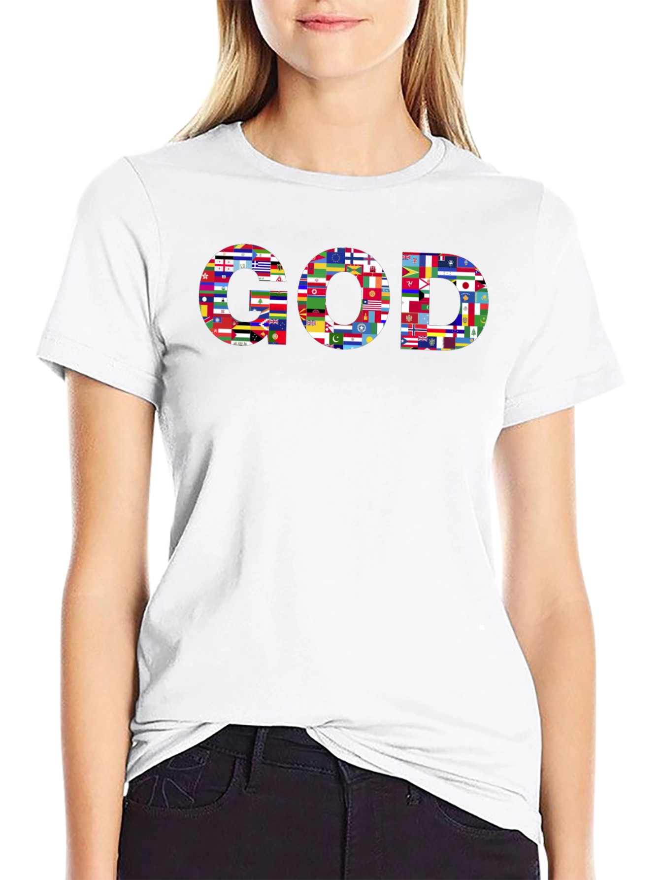 God All Nations Black T-Shirt