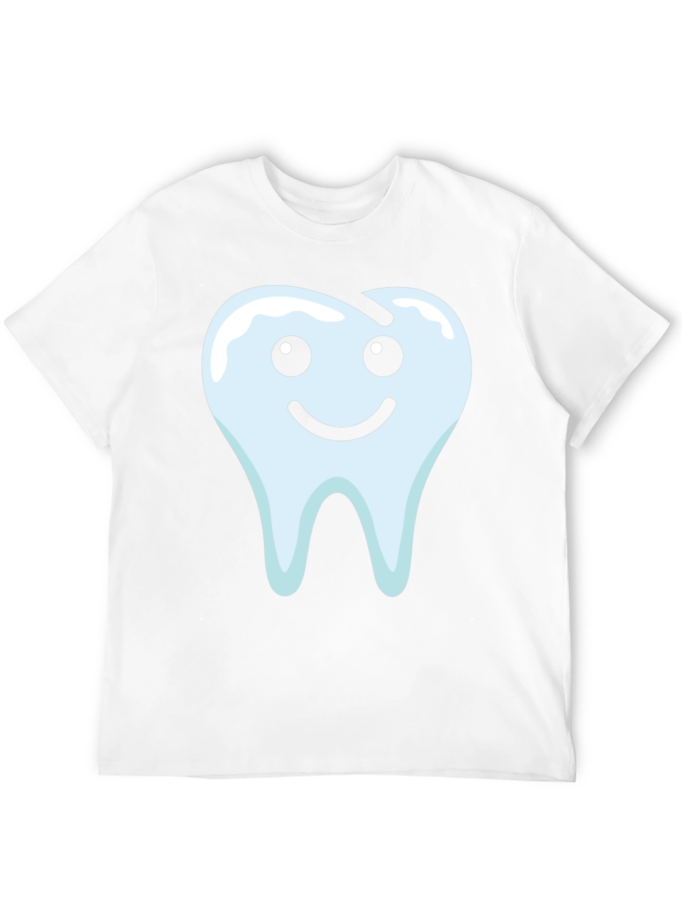 Smiley Tooth Graphic Tee - Black Cotton T-Shirt