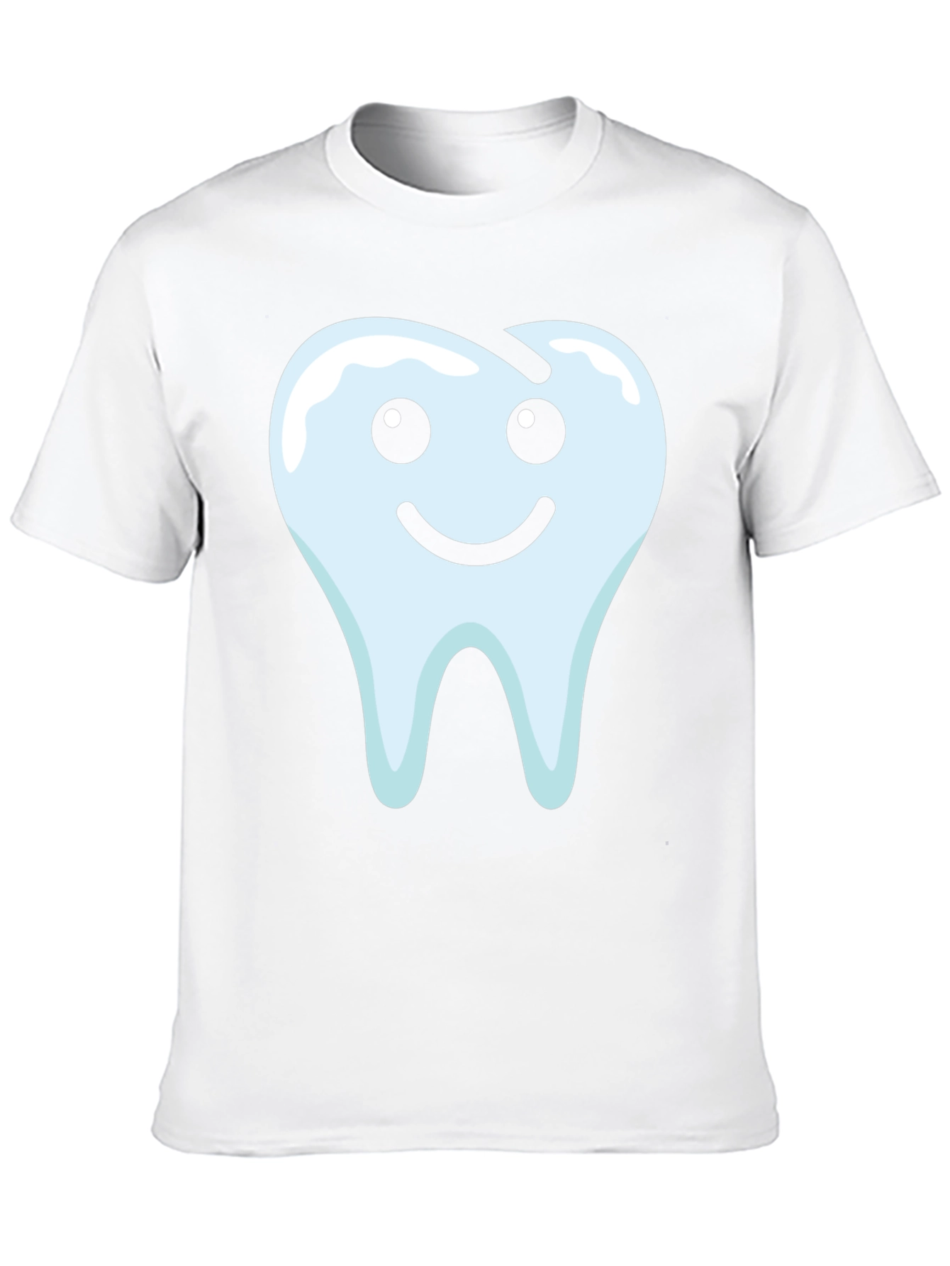 Smiley Tooth Graphic Tee - Black Cotton T-Shirt