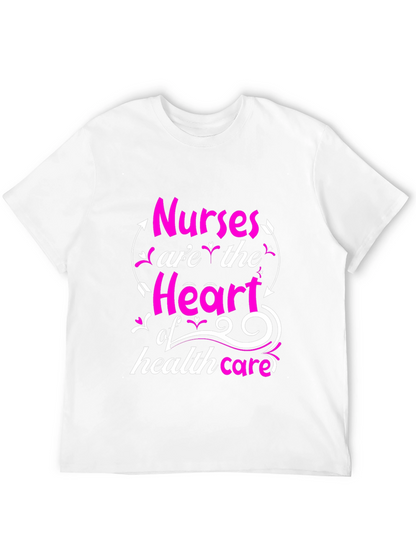 Nurses Heart of Healthcare Tee - Black