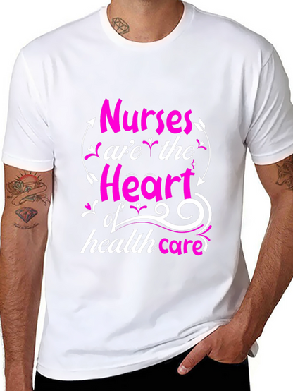Nurses Heart of Healthcare Tee - Black