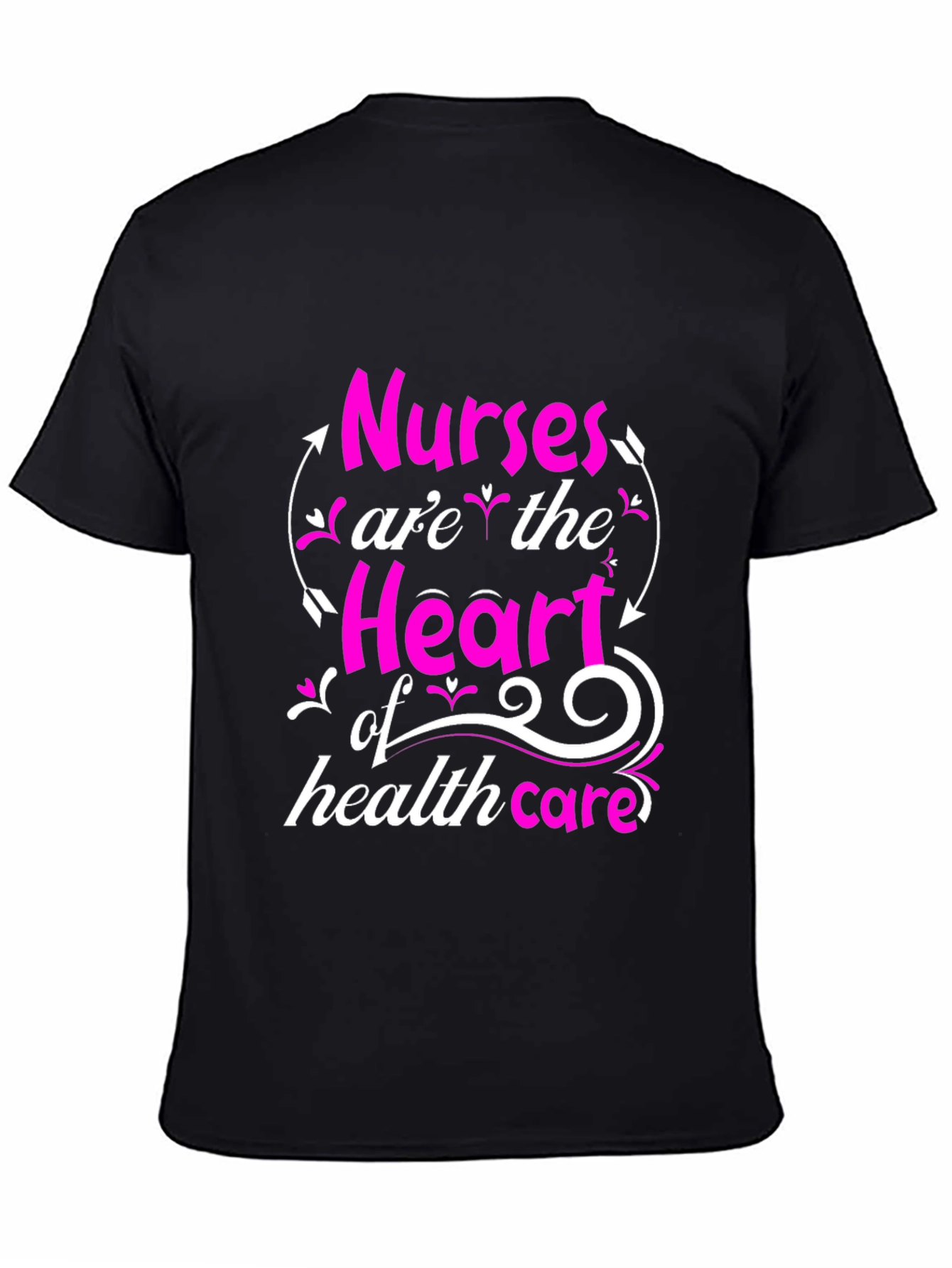 Nurses Heart of Healthcare Tee - Black