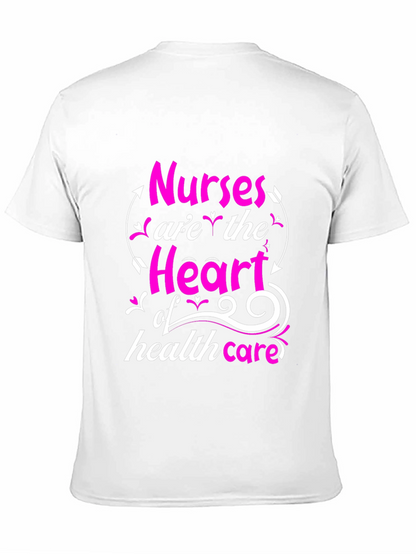 Nurses Heart of Healthcare Tee - Black