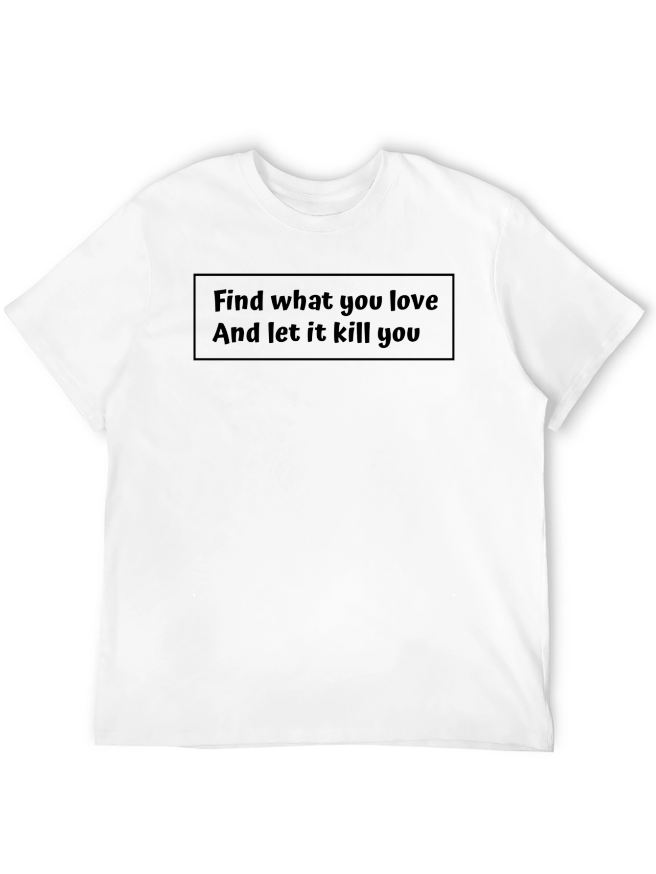 Find What You Love Black Tee
