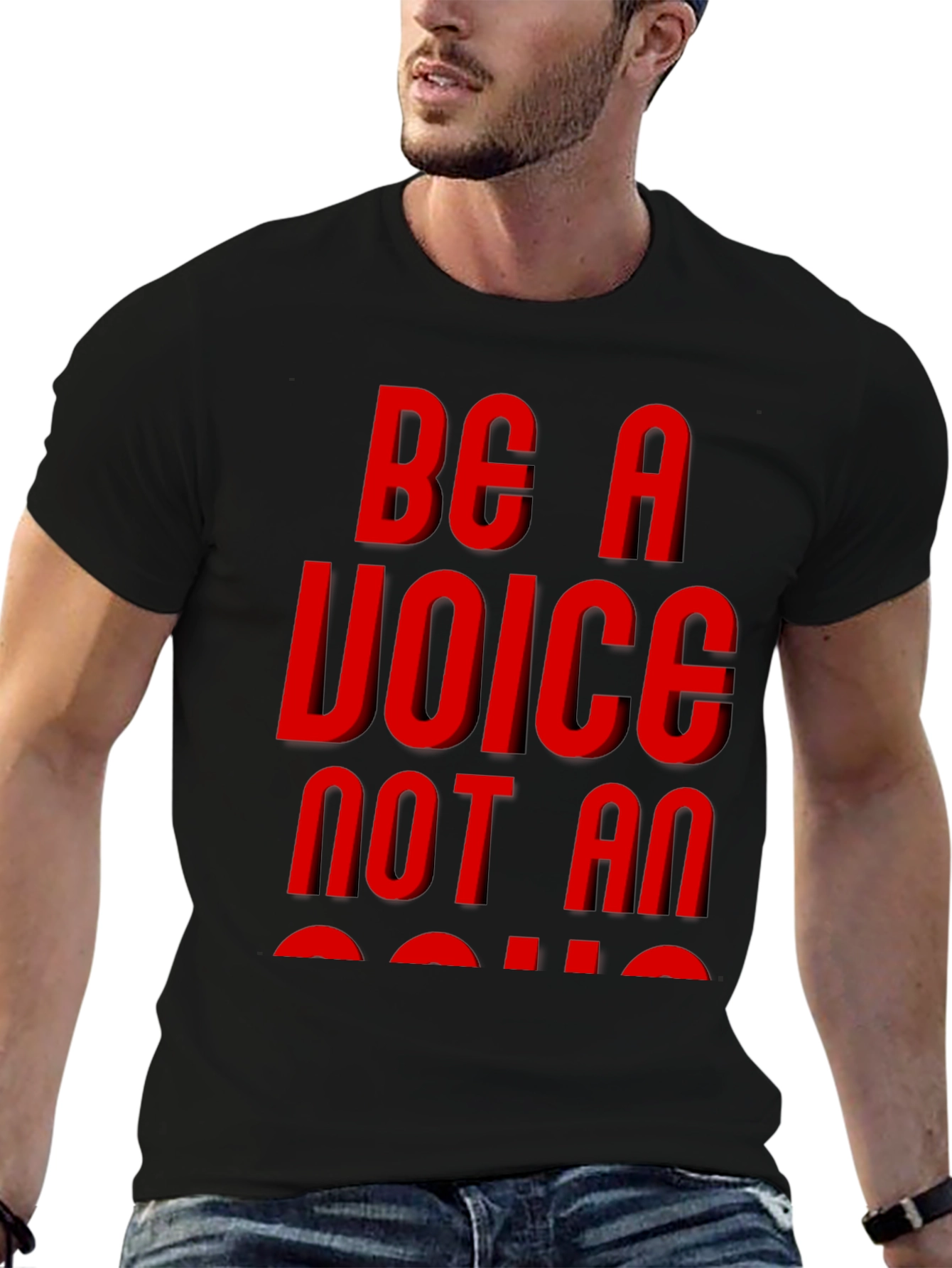 Be A Voice Graphic Tee - Black
