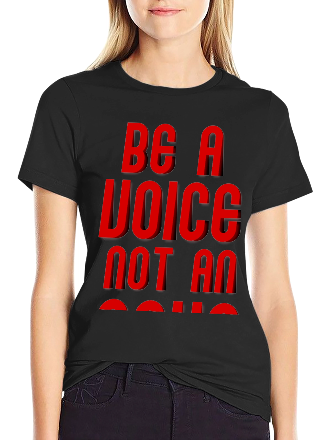 Be A Voice Graphic Tee - Black