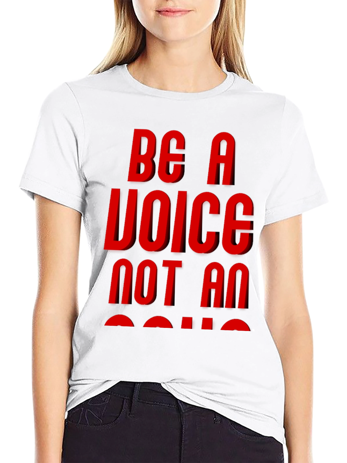 Be A Voice Graphic Tee - Black