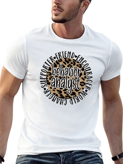 Behavior Analyst Leopard Print T-Shirt