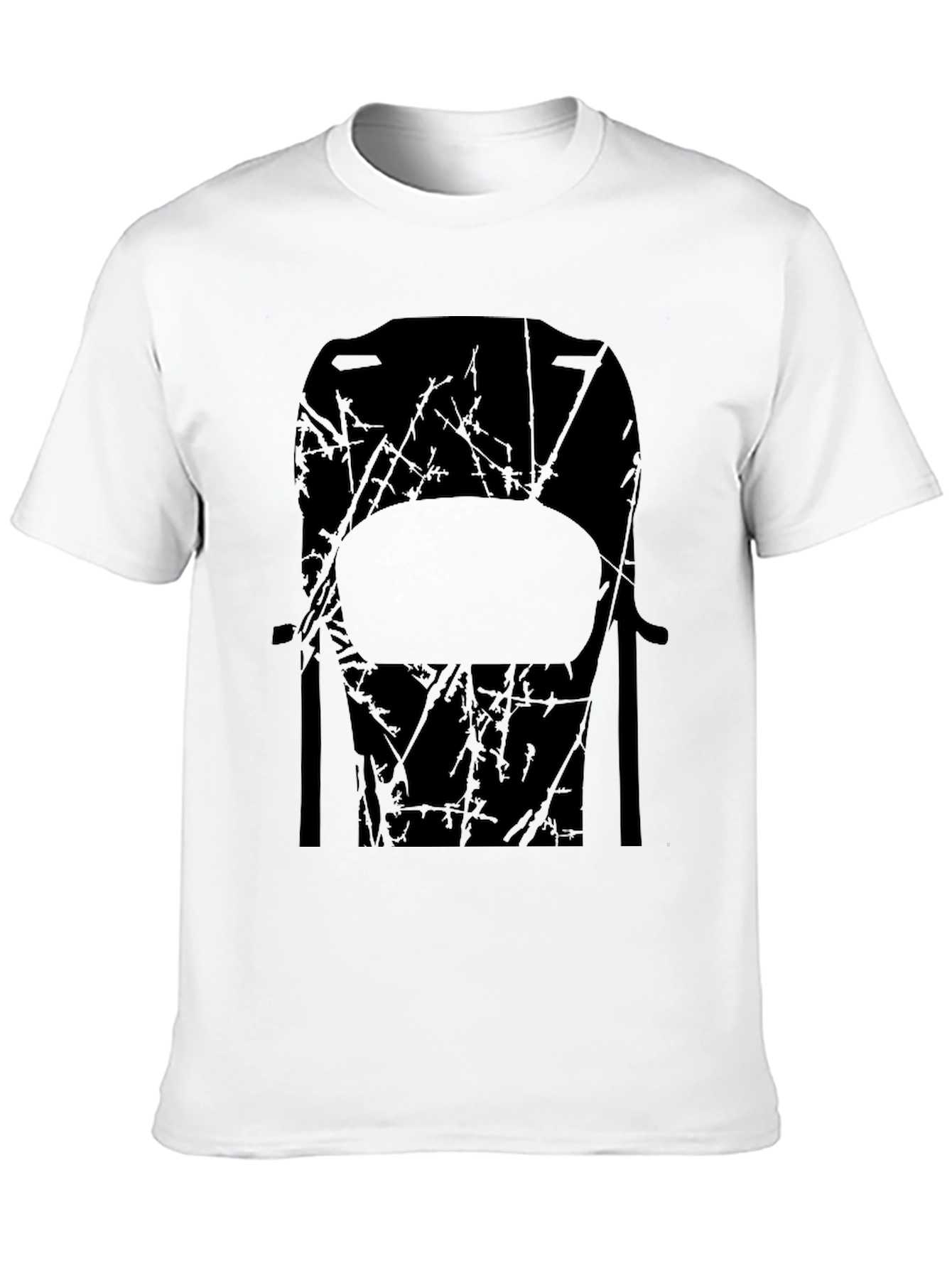 Abstract Chair Graphic Tee - Mens Black T-Shirt