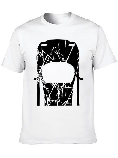 Abstract Chair Graphic Tee - Mens Black T-Shirt