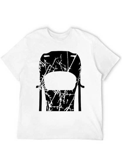 Abstract Chair Graphic Tee - Mens Black T-Shirt