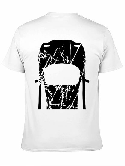 Abstract Chair Graphic Tee - Mens Black T-Shirt