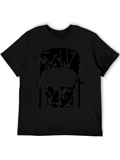 Abstract Chair Graphic Tee - Mens Black T-Shirt