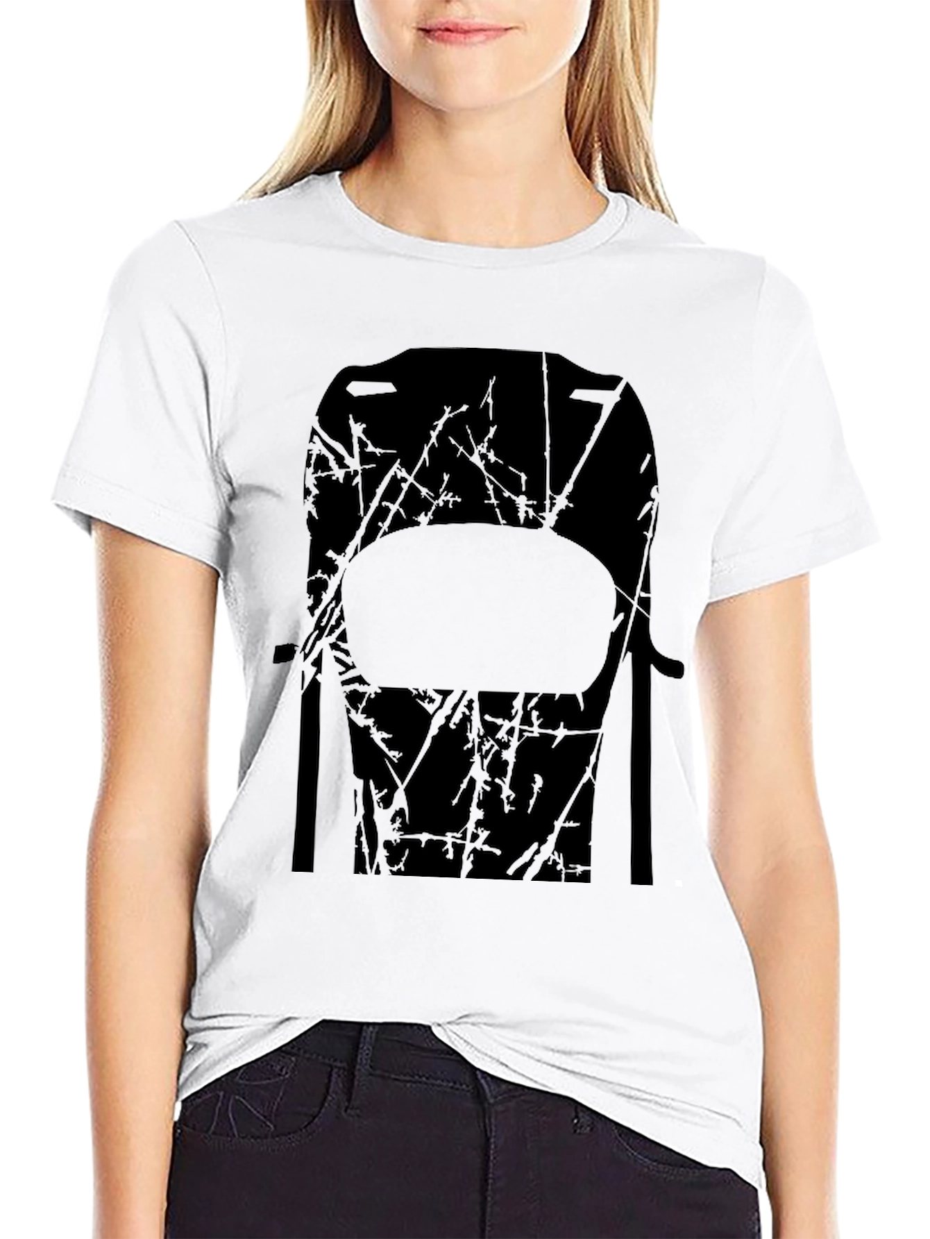 Abstract Chair Graphic Tee - Mens Black T-Shirt