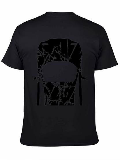 Abstract Chair Graphic Tee - Mens Black T-Shirt