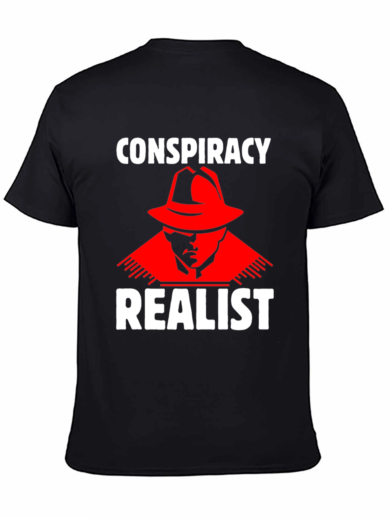 Conspiracy Realist T-Shirt - Red Hat Design