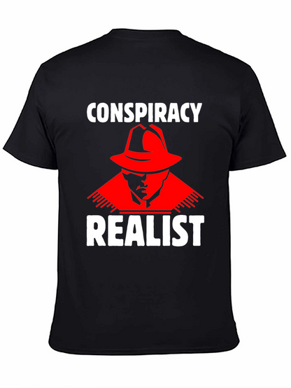 Conspiracy Realist T-Shirt - Red Hat Design