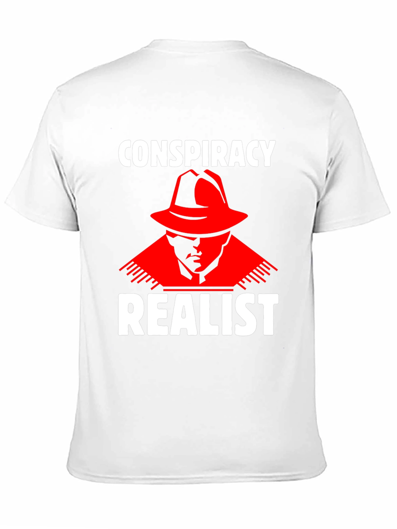 Conspiracy Realist T-Shirt - Red Hat Design