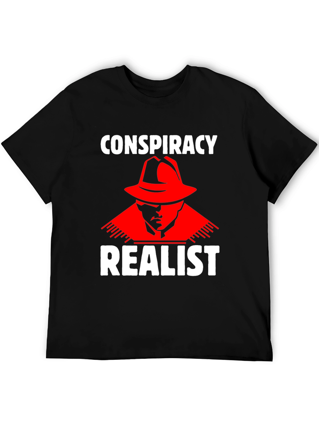Conspiracy Realist T-Shirt - Red Hat Design