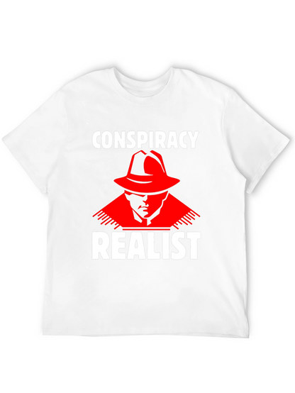 Conspiracy Realist T-Shirt - Red Hat Design