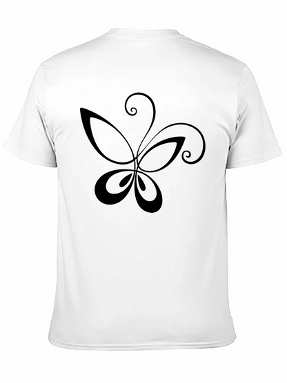 Stylish Black Butterfly Graphic T-Shirt