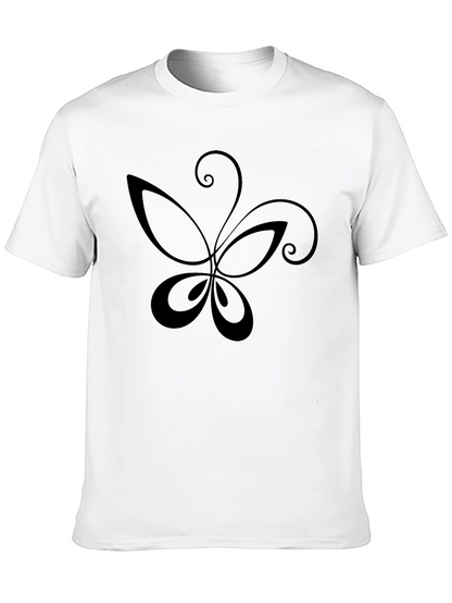 Stylish Black Butterfly Graphic T-Shirt