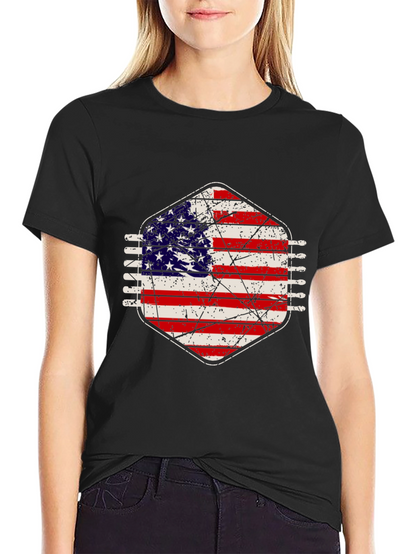 American Flag Distressed Graphic Tee
