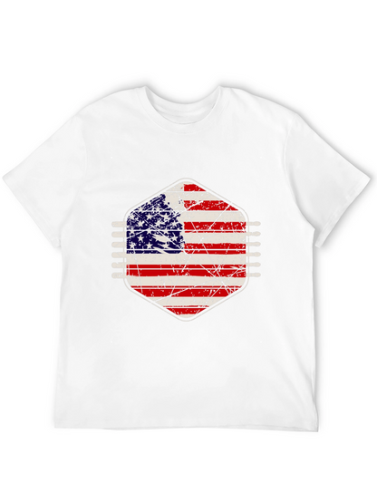 American Flag Distressed Graphic Tee