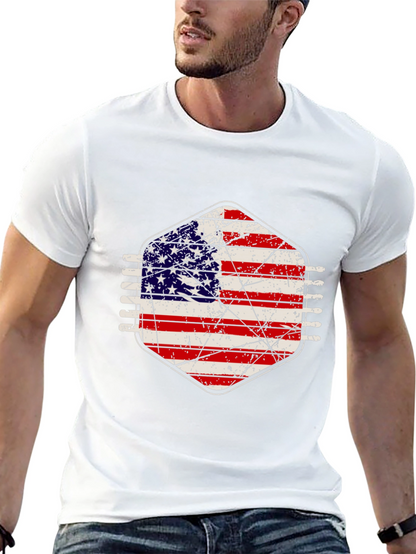 American Flag Distressed Graphic Tee