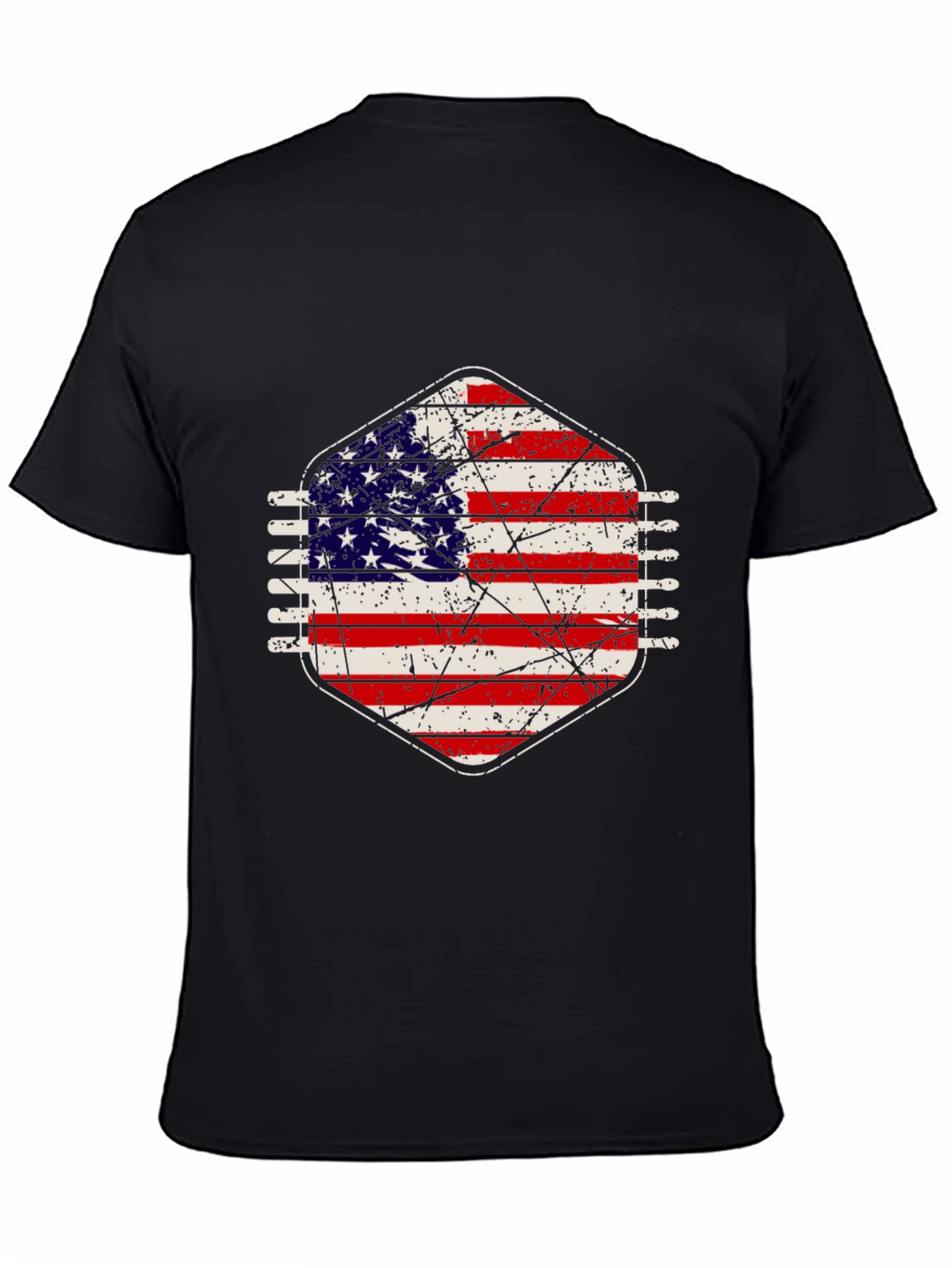 American Flag Distressed Graphic Tee