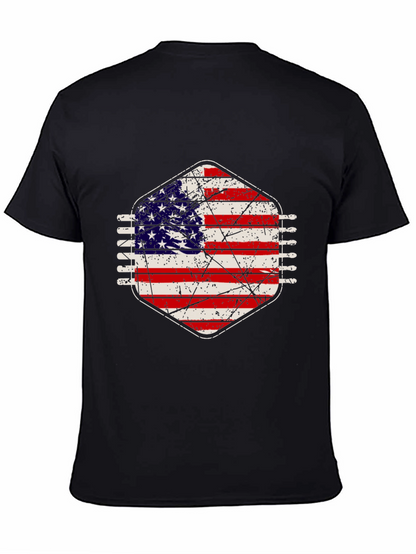 American Flag Distressed Graphic Tee