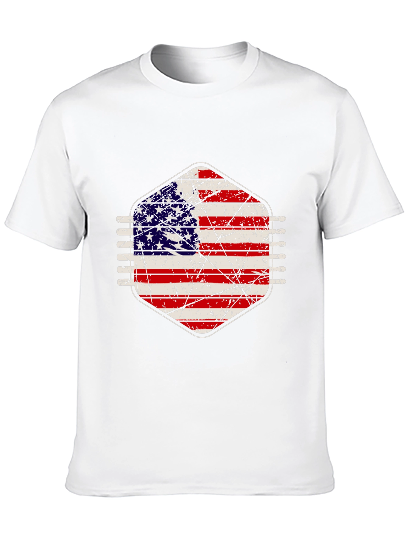 American Flag Distressed Graphic Tee