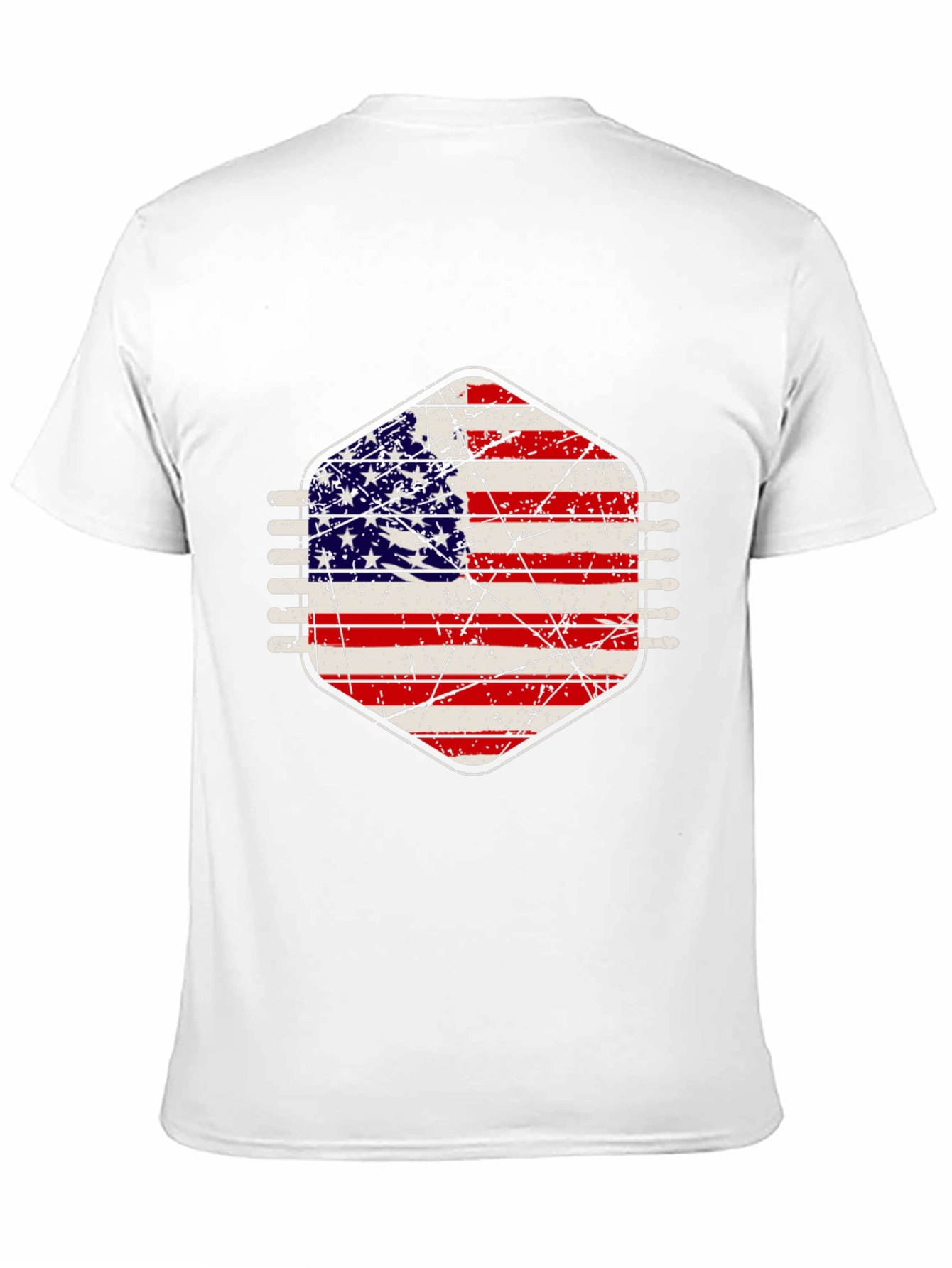 American Flag Distressed Graphic Tee
