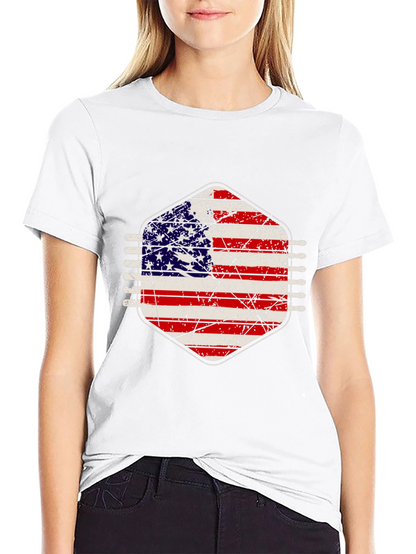 American Flag Distressed Graphic Tee