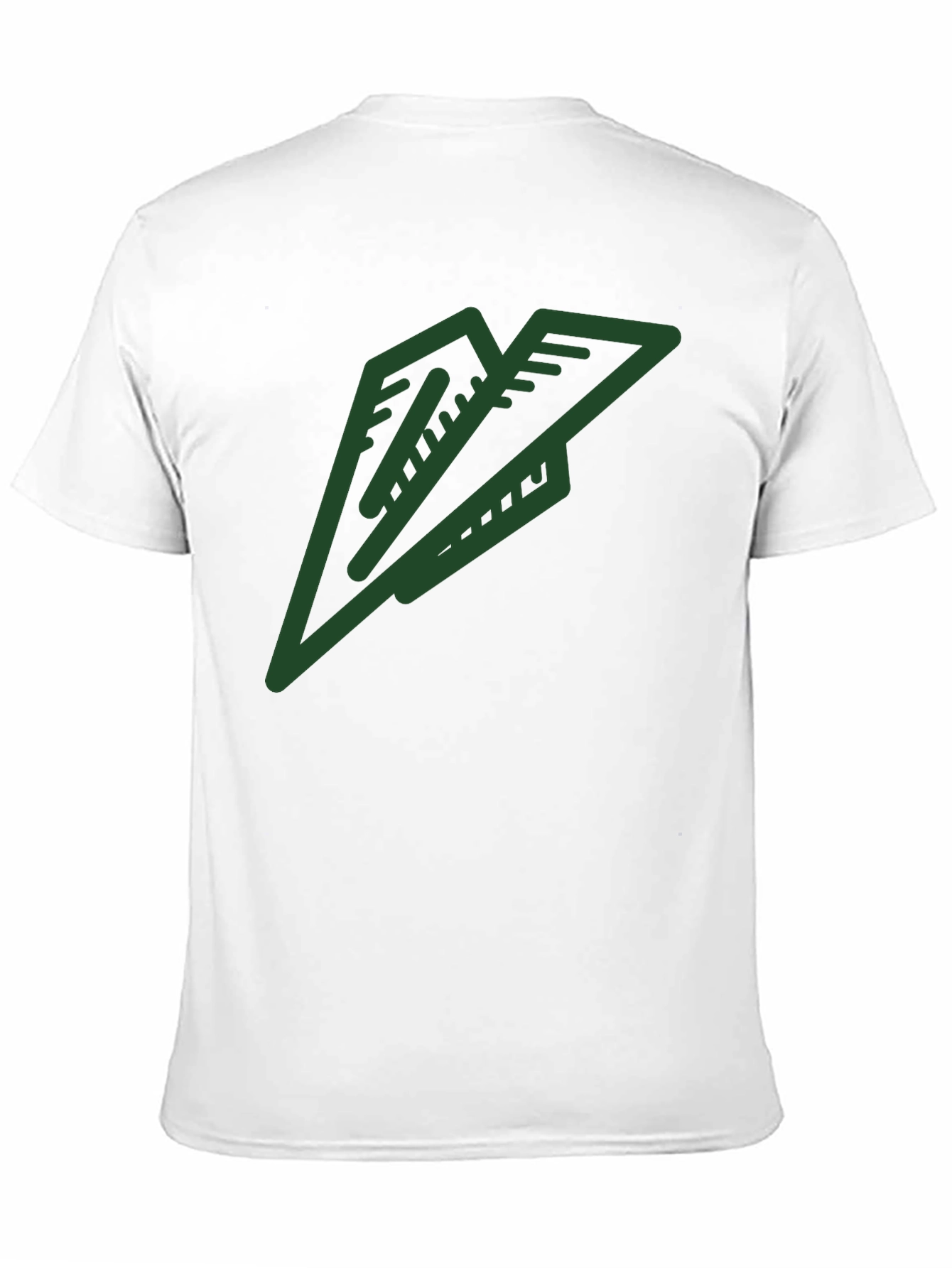 Paper Airplane Graphic Tee - Black Cotton Blend